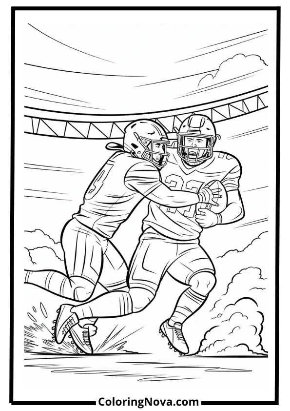 Big Tackle Coloring Page