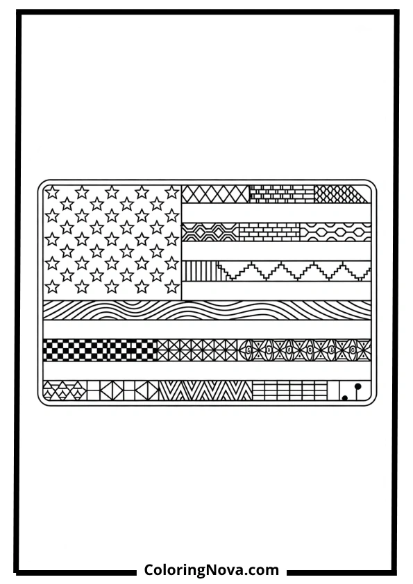 Flag Mosaic Art