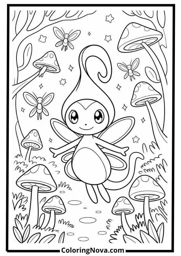Jigglypuff Musical Fairytale Coloring Page