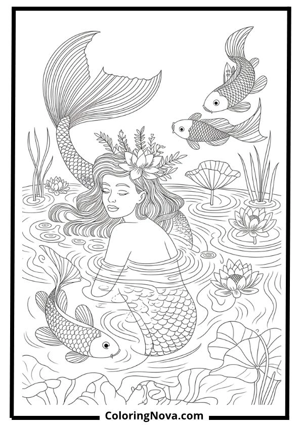 Lotus Pond Mermaid