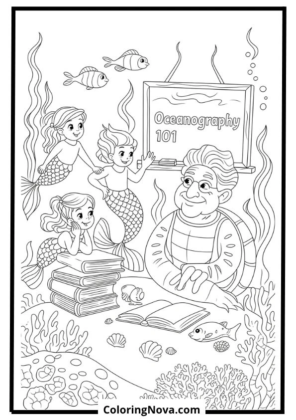 Mermaid School Time
