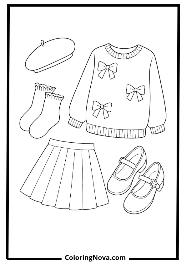 Soft Girl Outfit Flat Lay