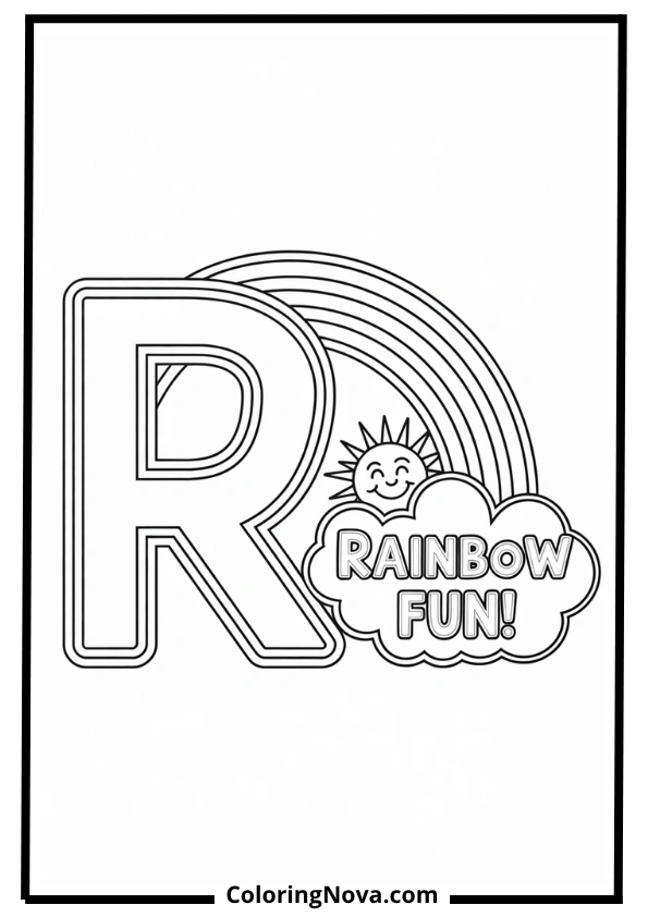 R is for Rainbow