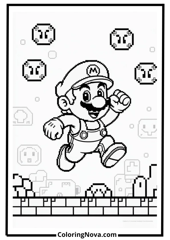 Retro Mario 8-Bit Page