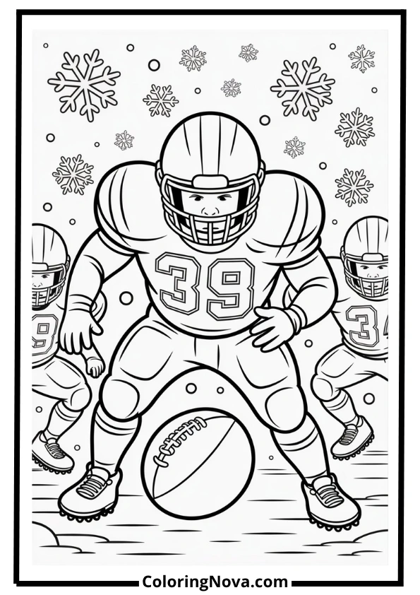 Snow Game Coloring Page