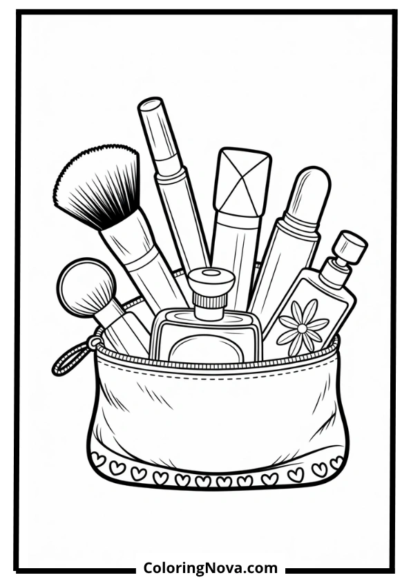 Open Makeup Pouch