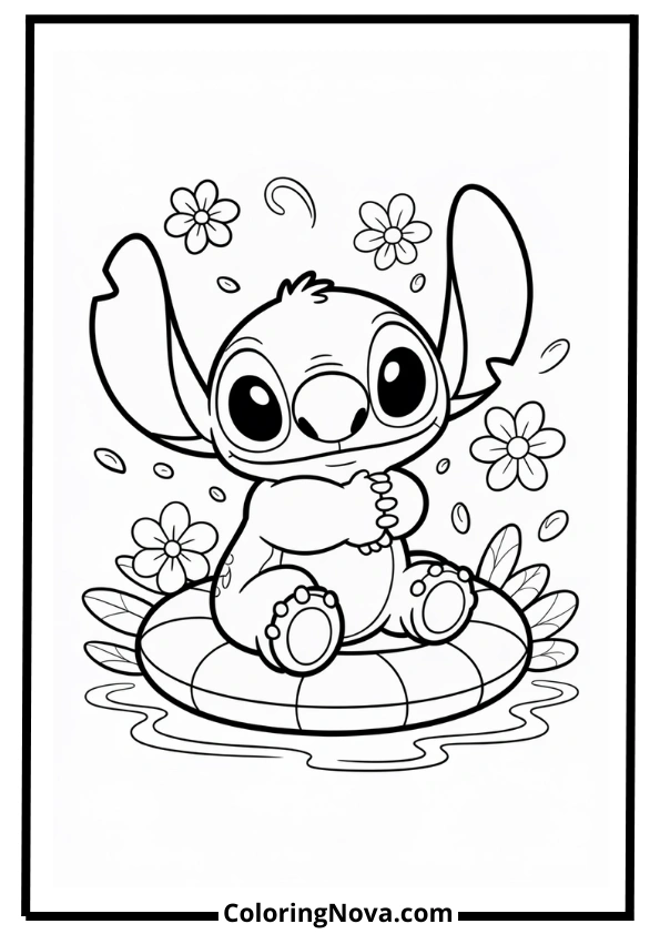 Stitch and Lilo Coloring Pages