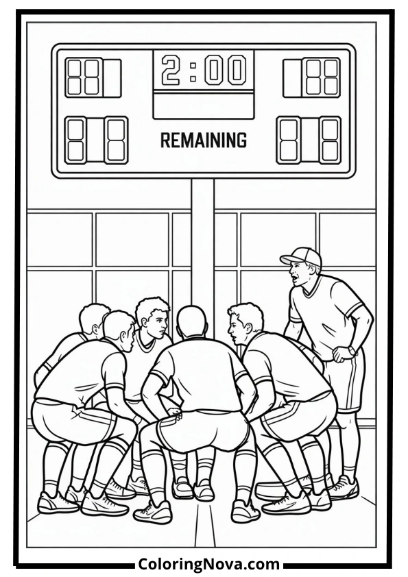 Two-Minute Drill Coloring Page