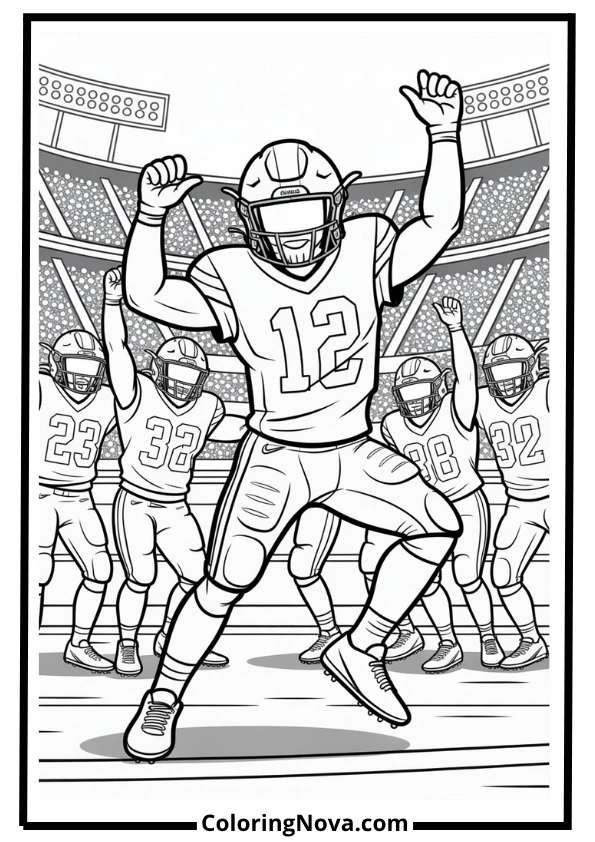 Victory Dance Coloring Page