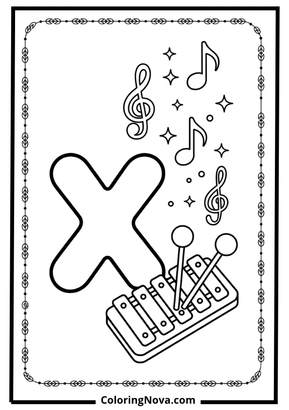 X is for Xylophone