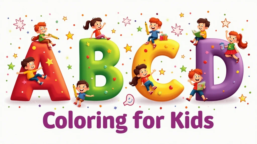 alphabet coloring pages