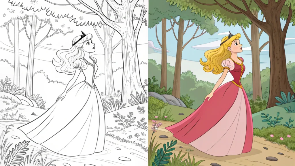 princess coloring pages
