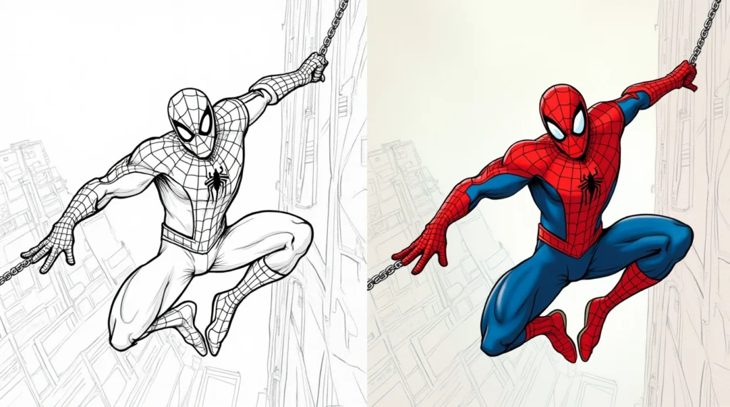 Spider Man Coloring Pages