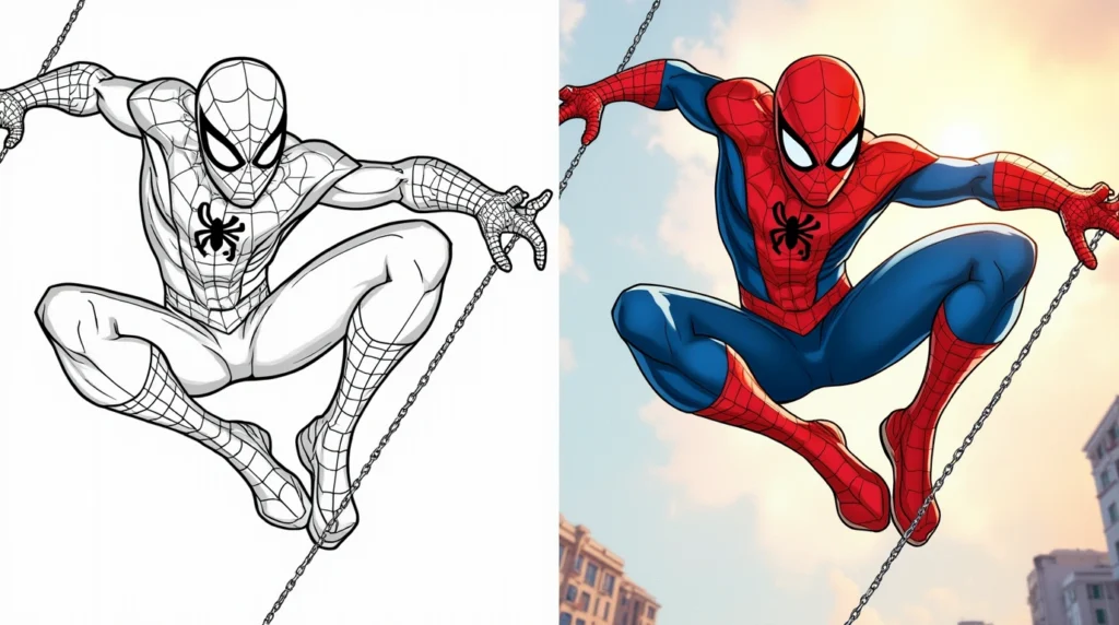 Spider Man Coloring Pages