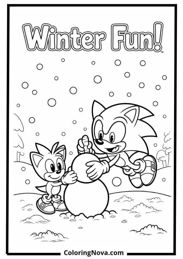 sonic-and-tails-snowman