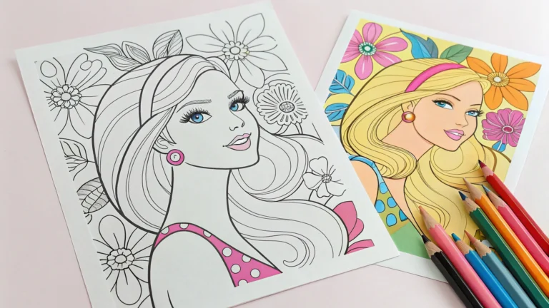 barbie coloring pages