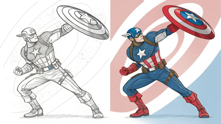 captain america coloring pages