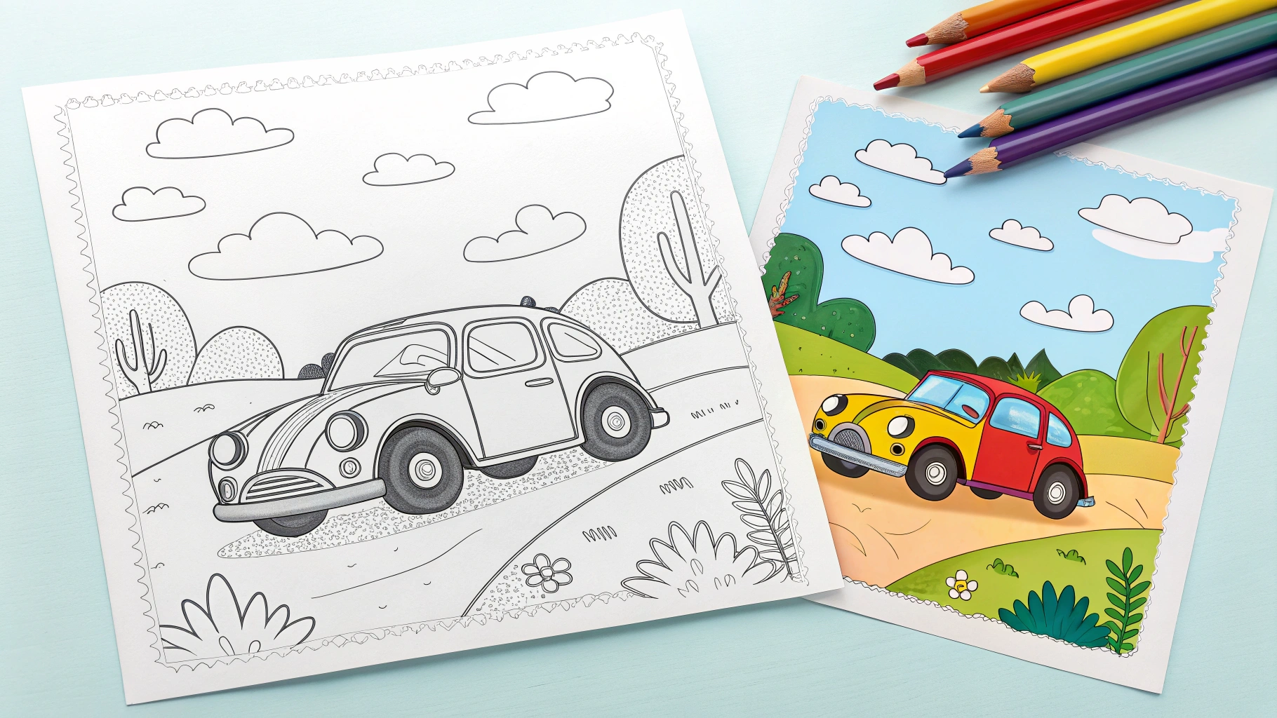 car coloring pages