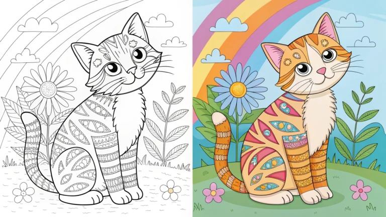cat coloring pages