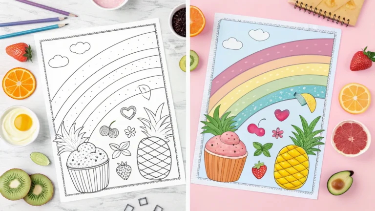 Food Coloring Pages