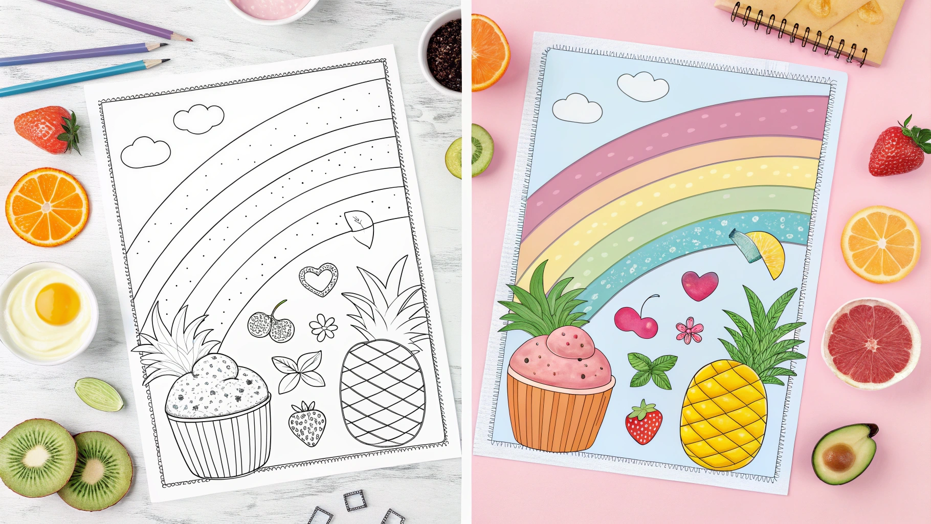 Food Coloring Pages