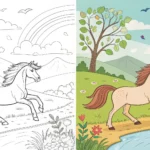 Horse coloring pages