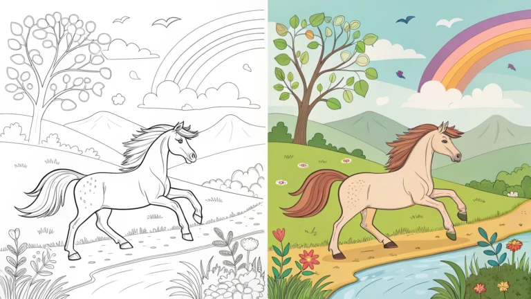 Horse coloring pages