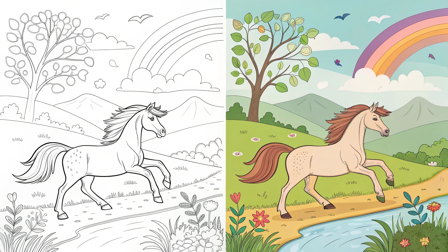 Horse coloring pages