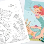 Mermaid coloring pages