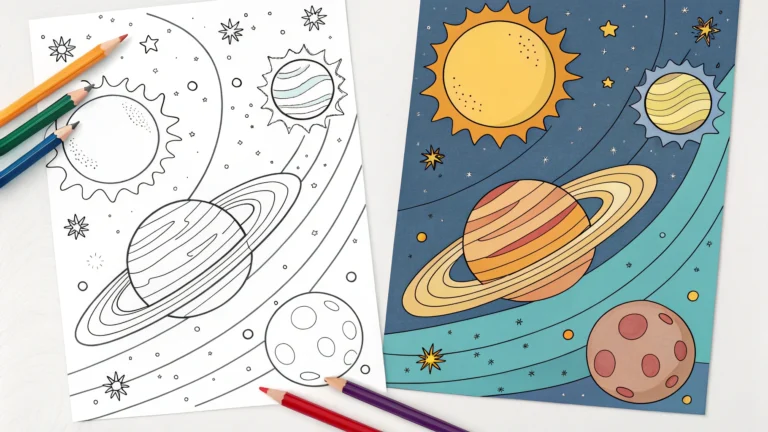 solar system coloring pages