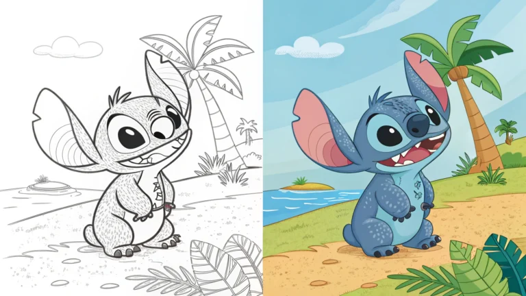 stitch coloring pages
