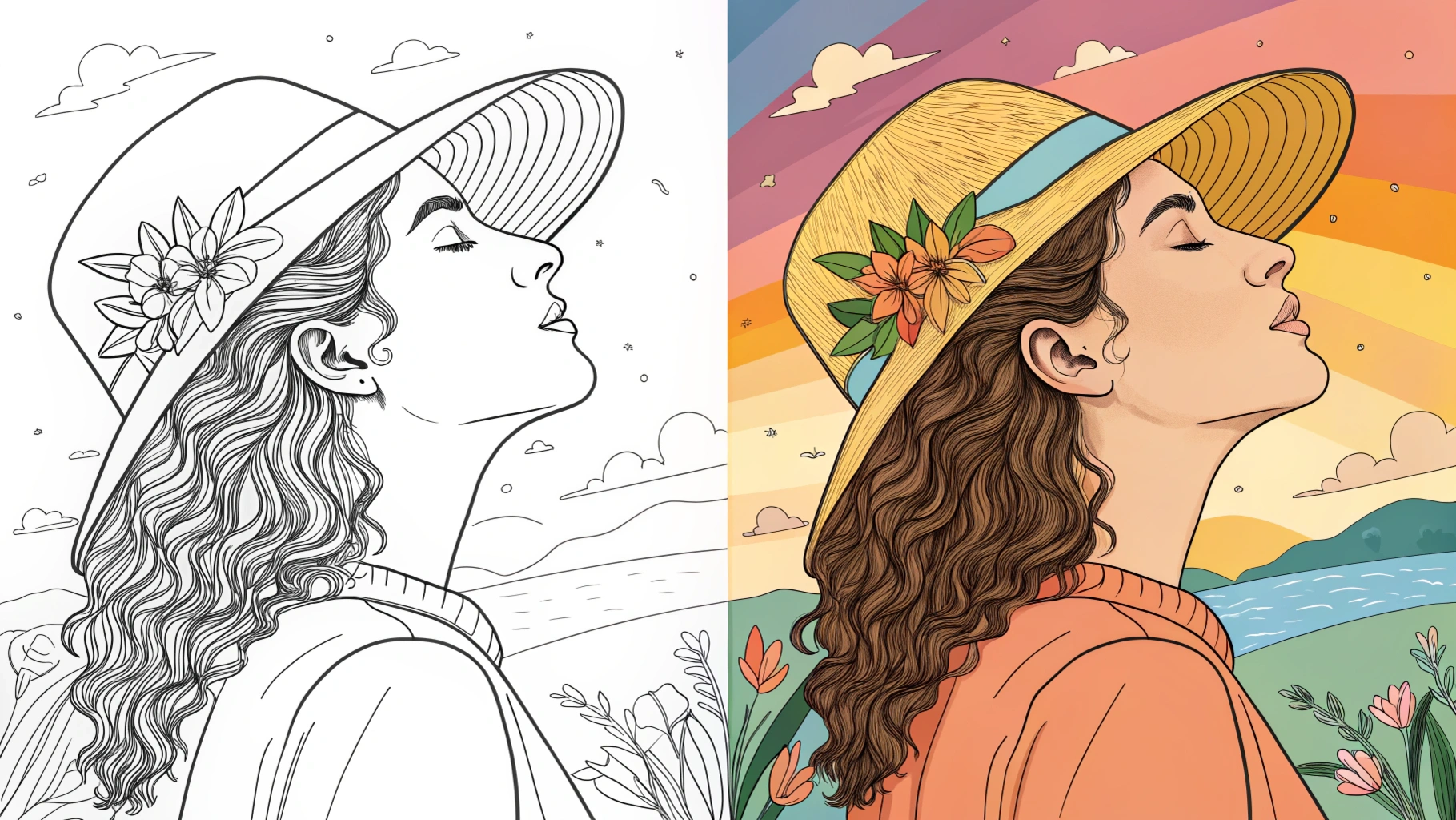 girl moments coloring pages