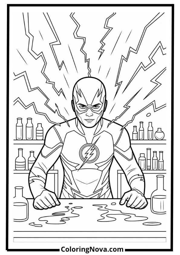 Origin of the Flash Coloring Page