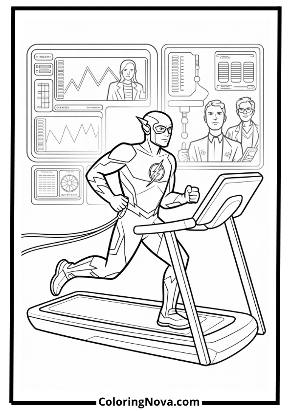 Speed Scanner Training Coloring Page