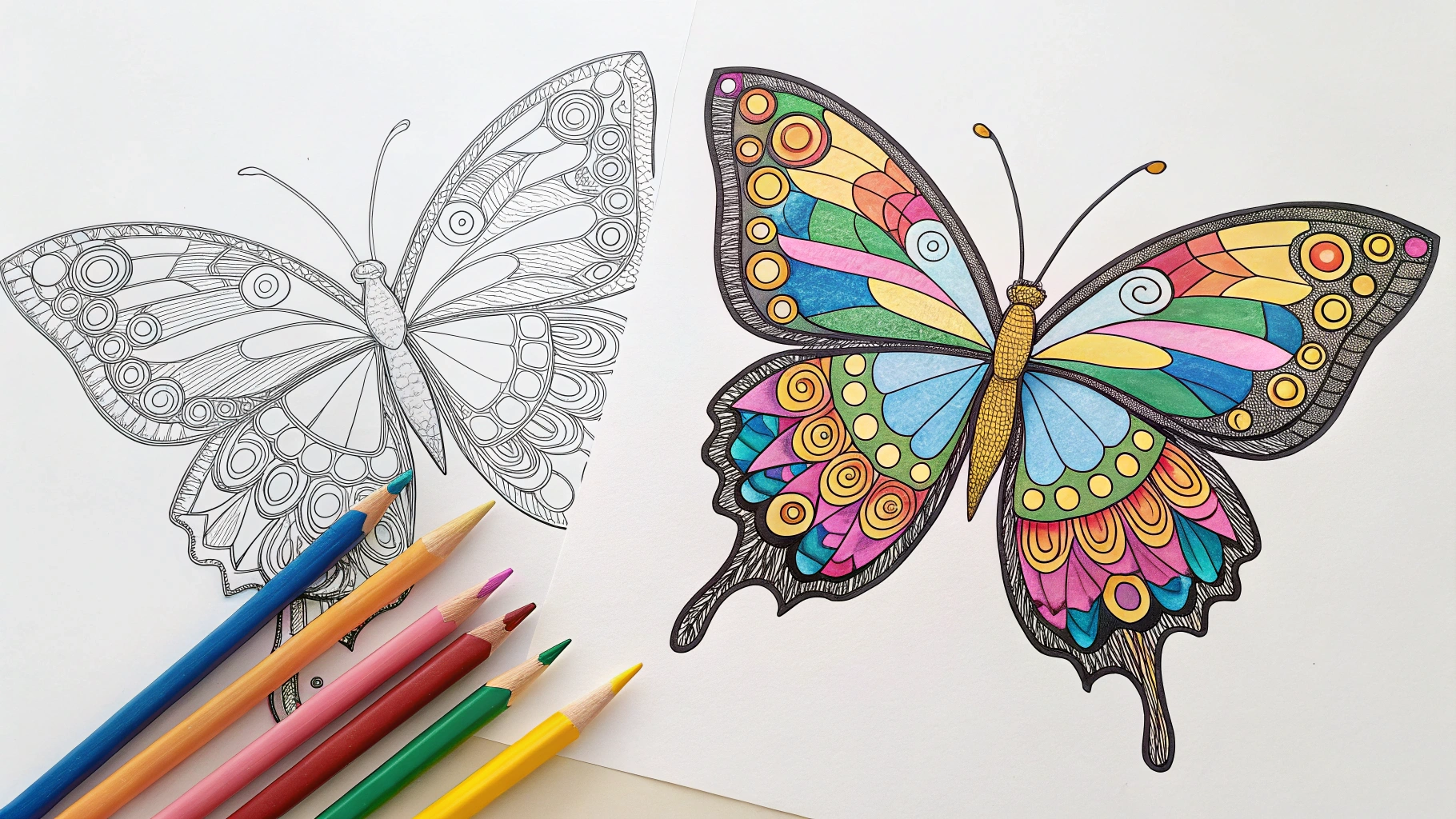 butterfly coloring pages