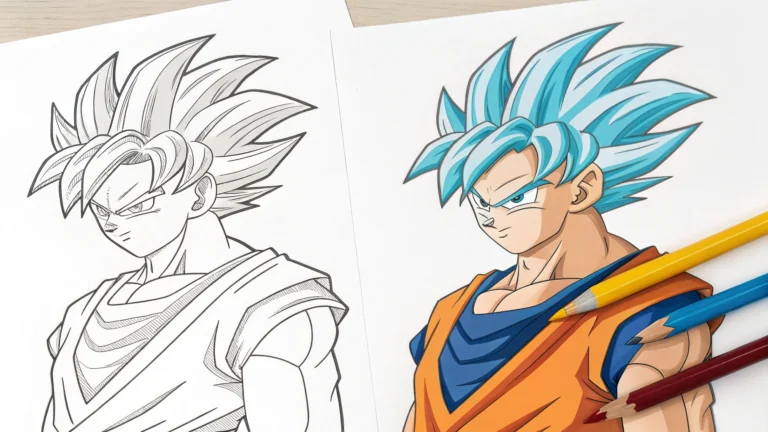 Goku coloring pages