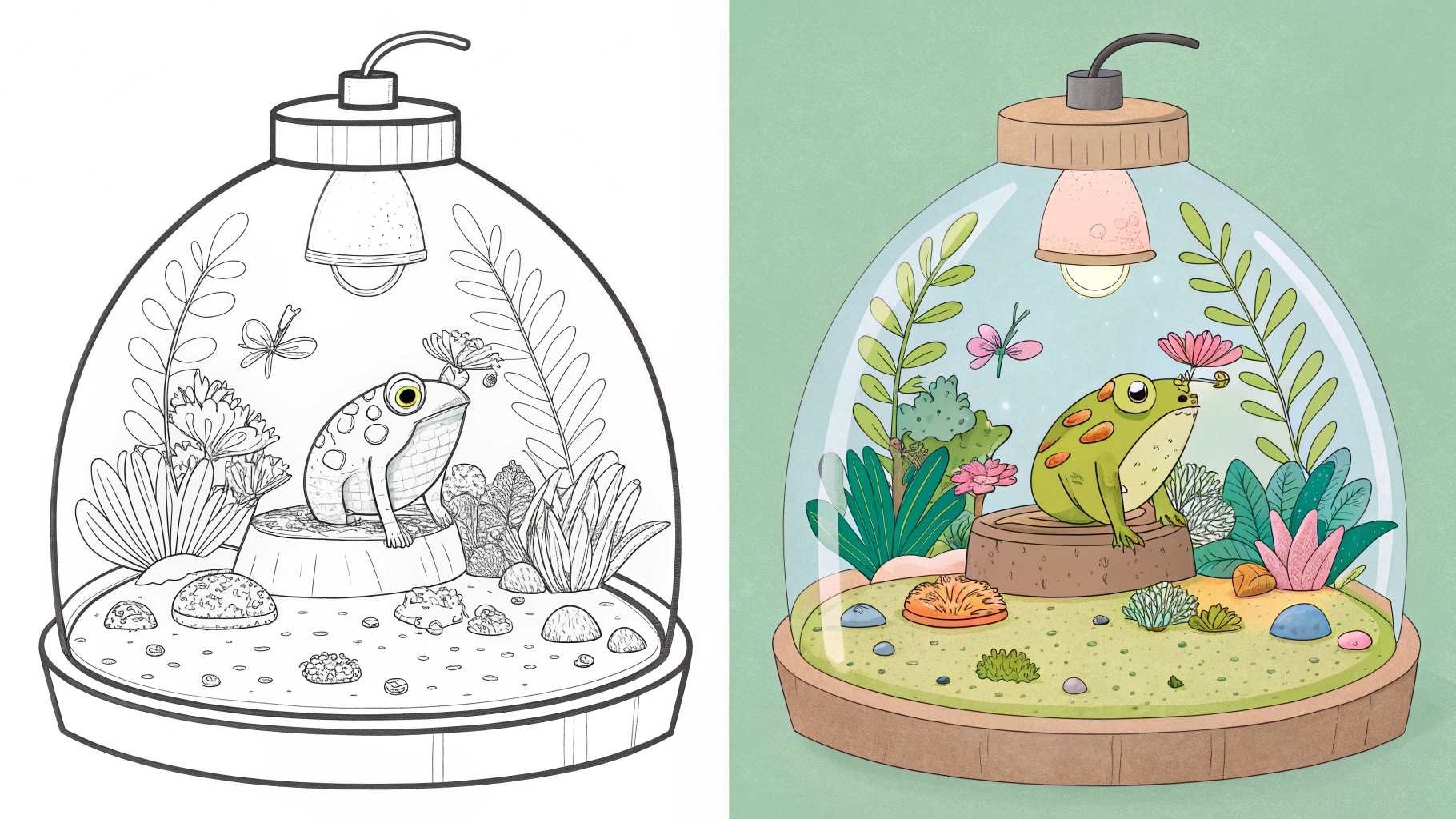 Polly Pocket Style Miniature World Coloring Pages