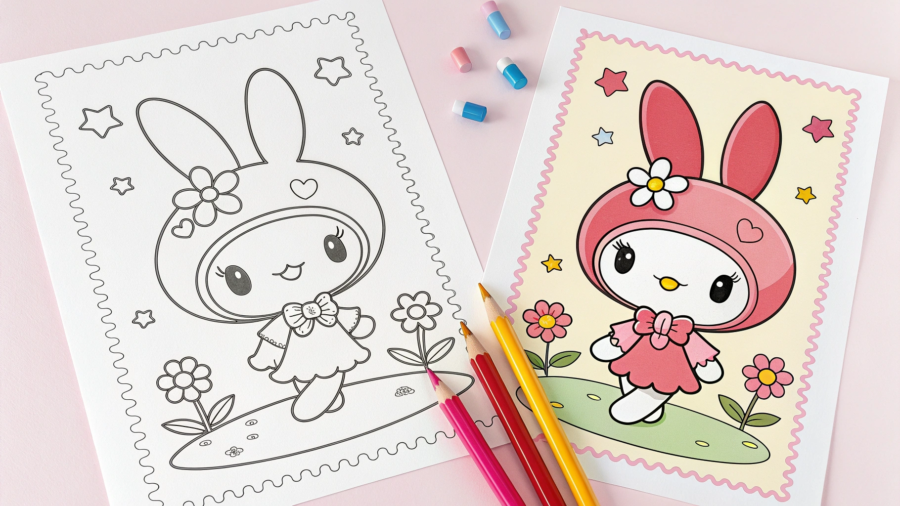 My Melody coloring pages