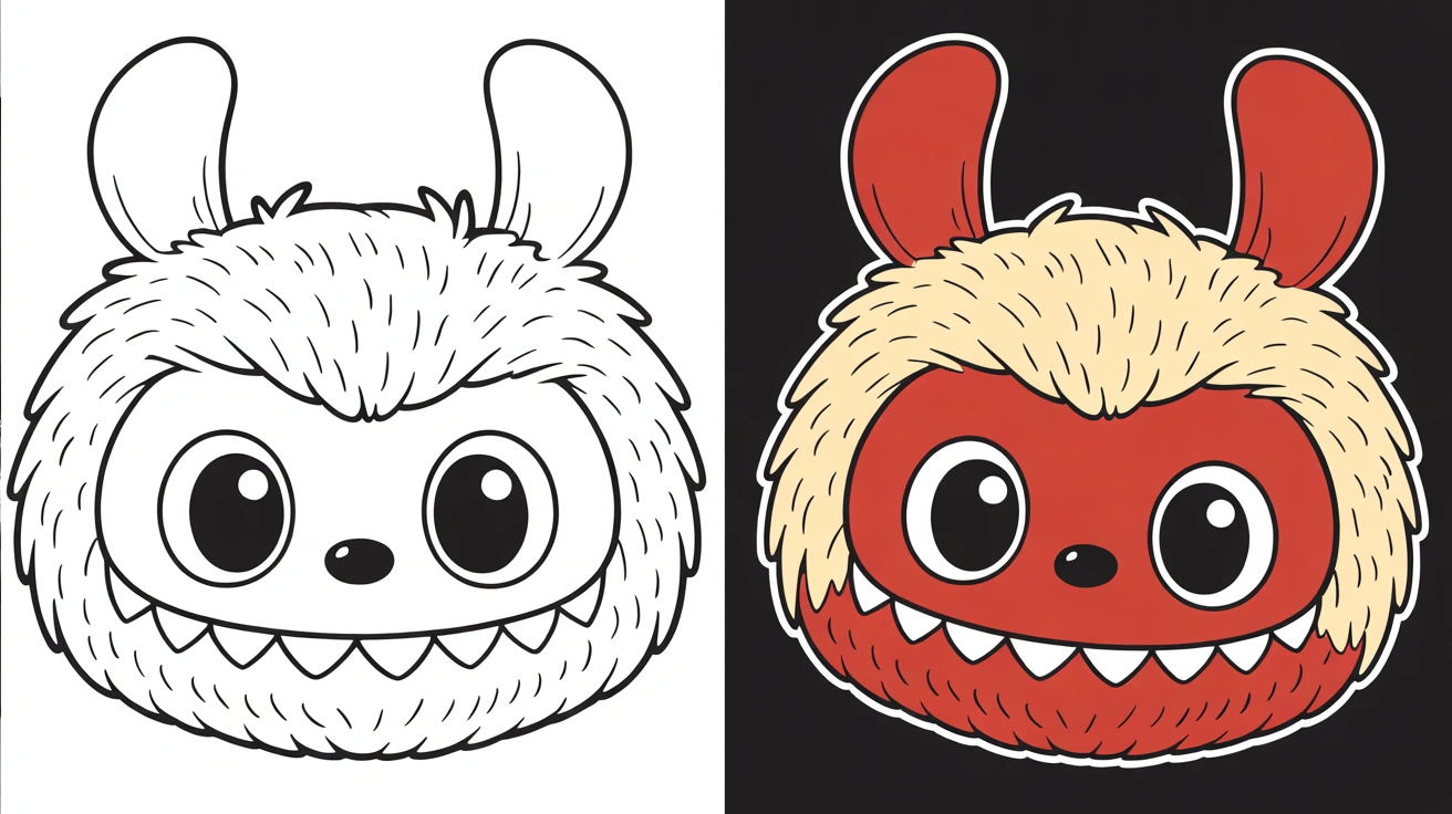 Labubu coloring pages