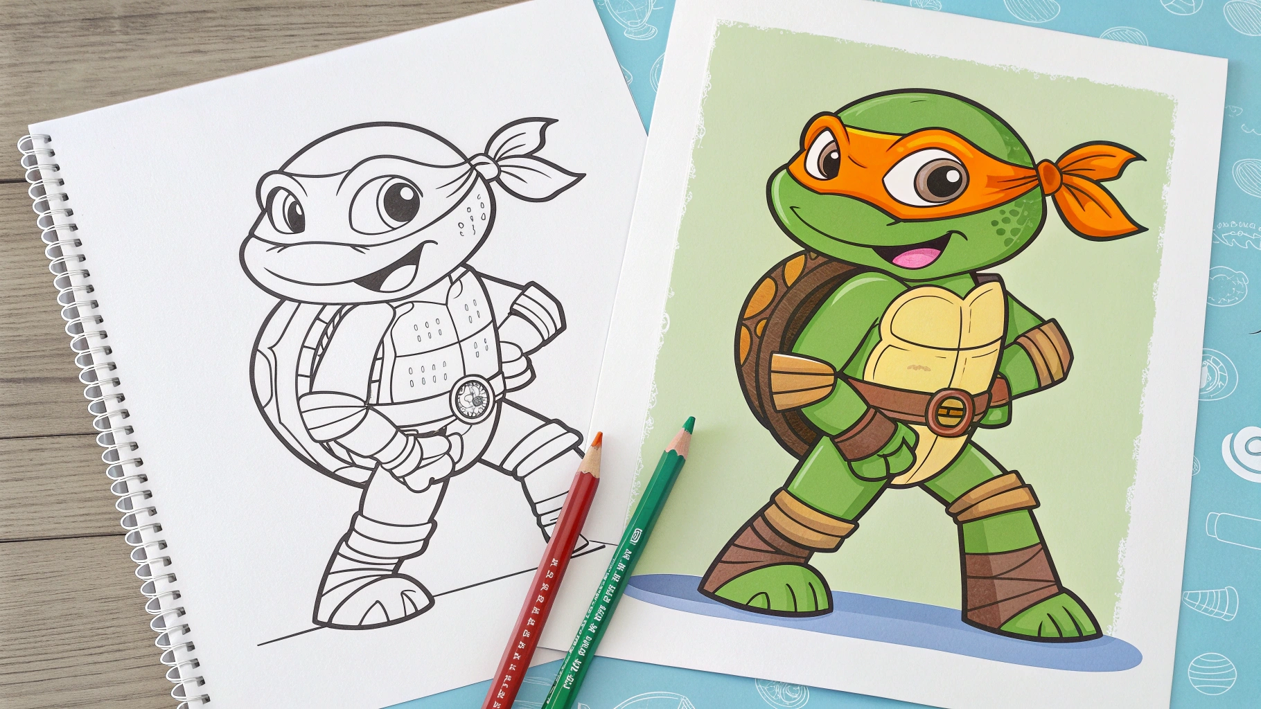 ninja turtle coloring pages