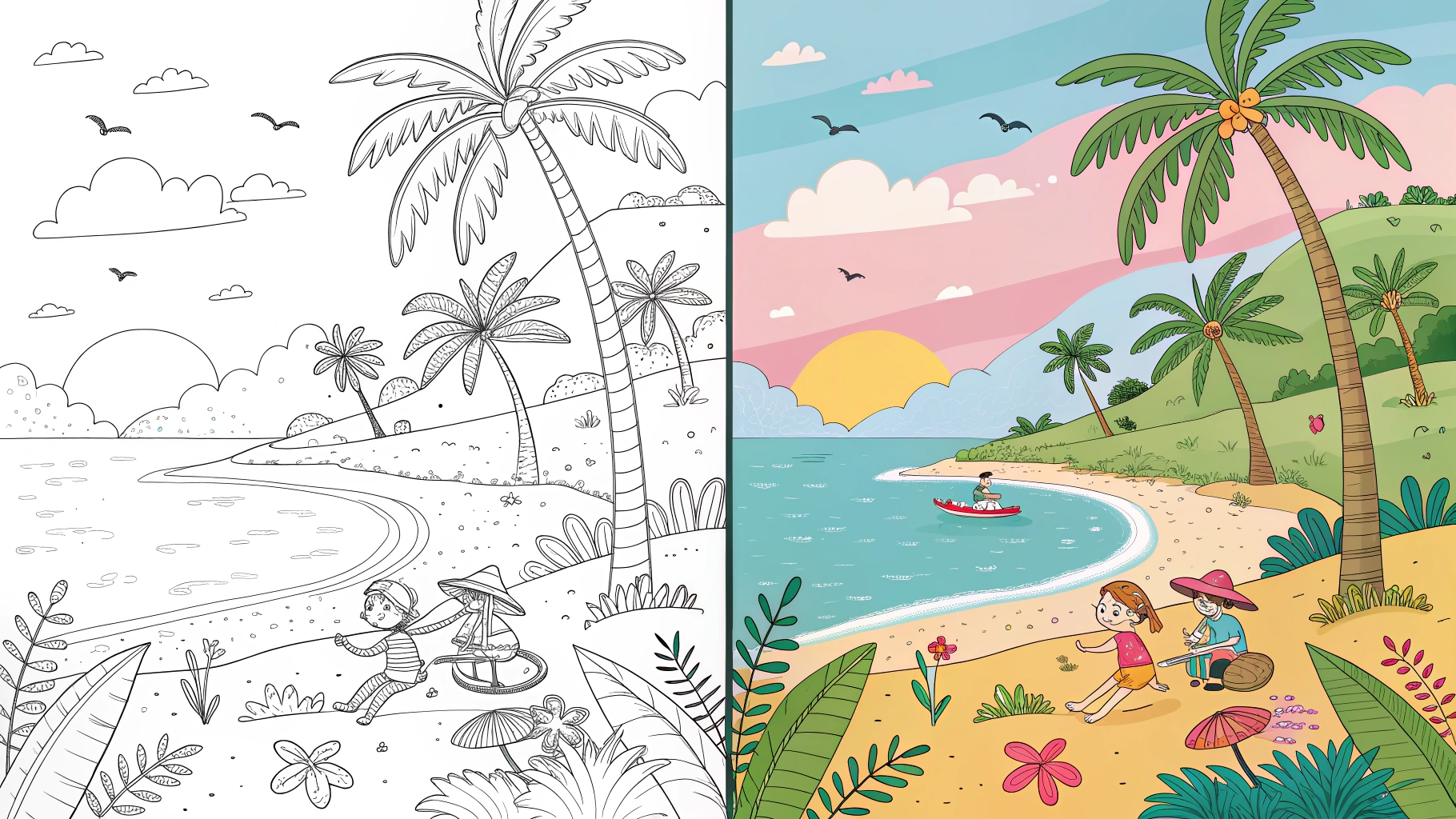 summer coloring pages