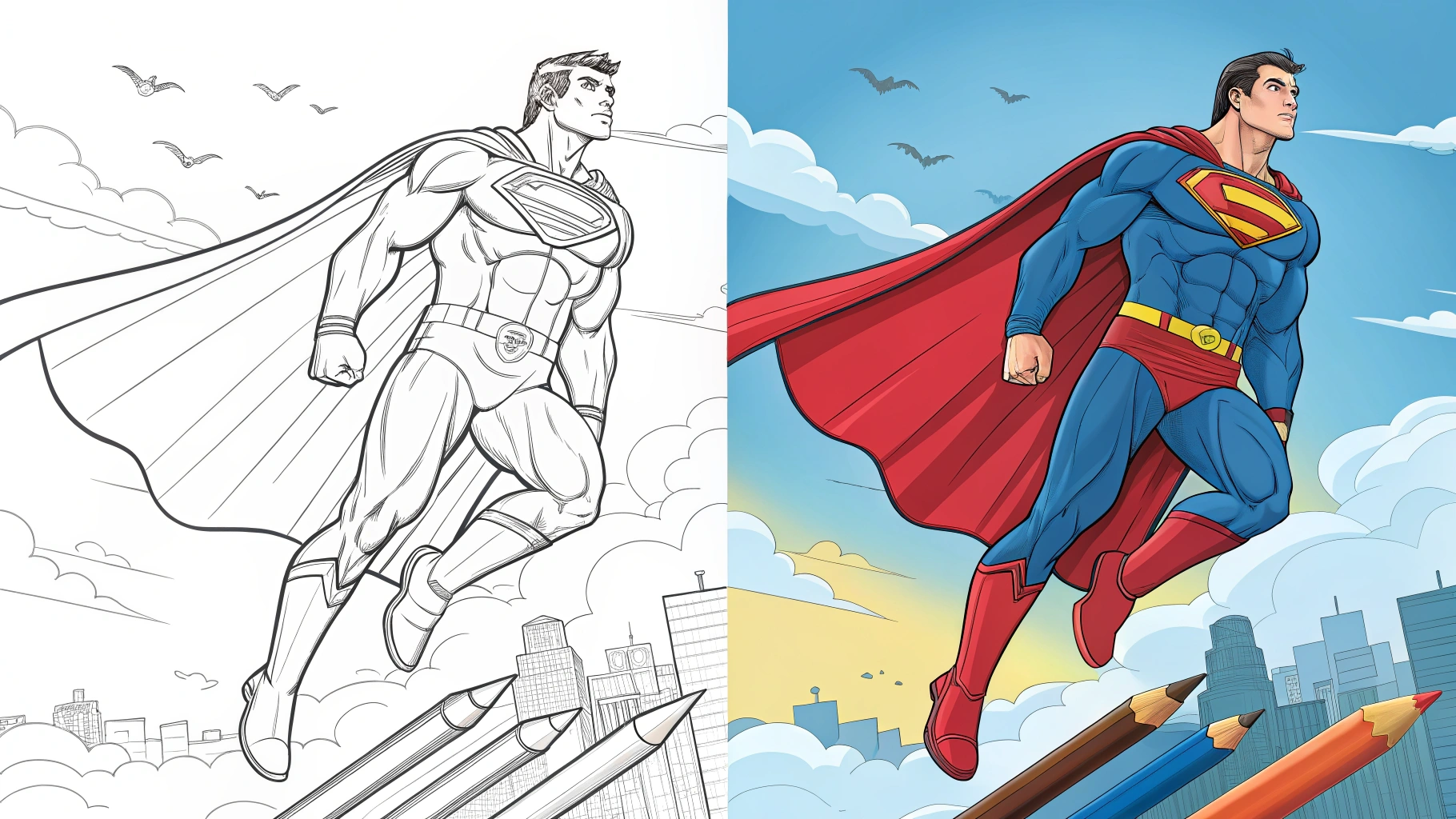 superman coloring pages