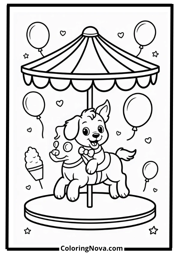 Amusement Park – Bobbie Goods Coloring Pages