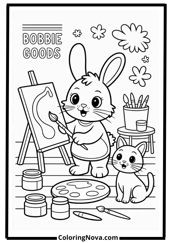 Art Studio Day – Bobbie Goods Coloring Pages