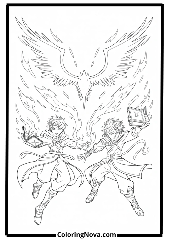 Black Clover Magic Duel Coloring Pages