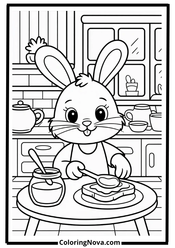 Breakfast Time – Bobbie Goods Coloring Pages