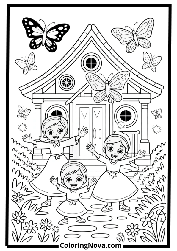 Encanto Family Magic Coloring Pages