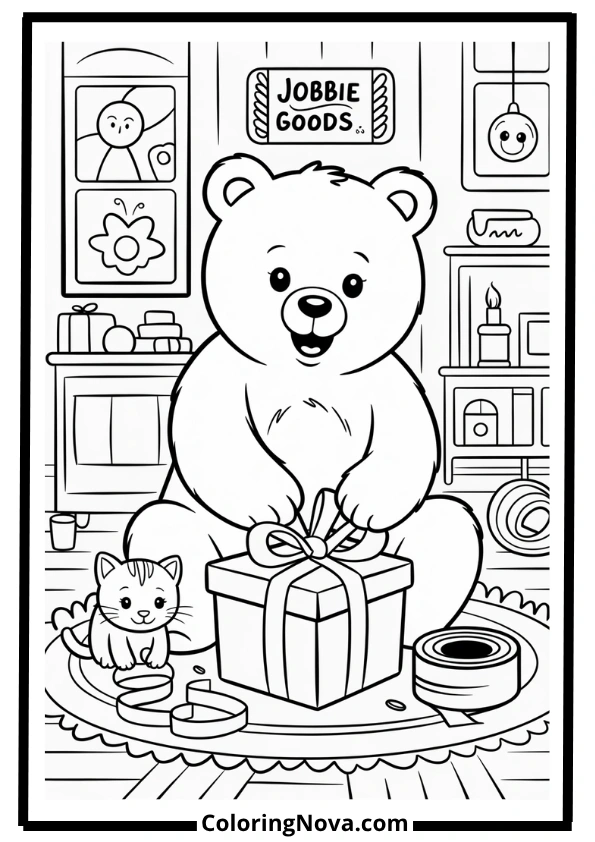 Gift Wrapping – Bobbie Goods Coloring Pages