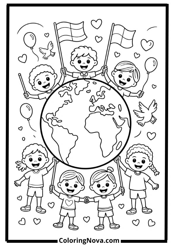 Happy World of Friends Coloring Pages