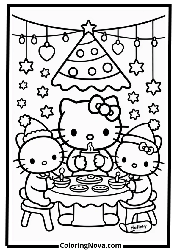 Hello Kitty Christmas Pajama Party